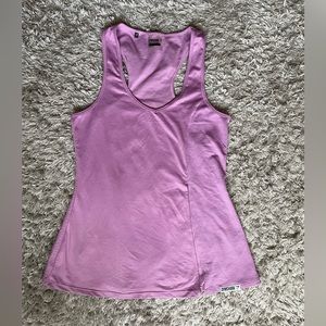 Gymshark Purple True Texture Vest Tie Front Athletic Tank Top